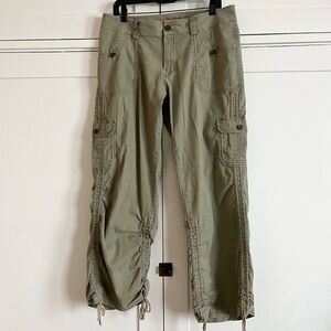 UNIONBAY Olive Cargo Pants with Drawcord Hems